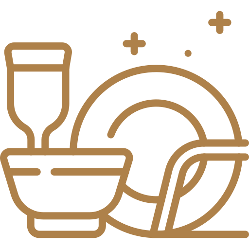Plates, bowls, cups & cutlery Icon