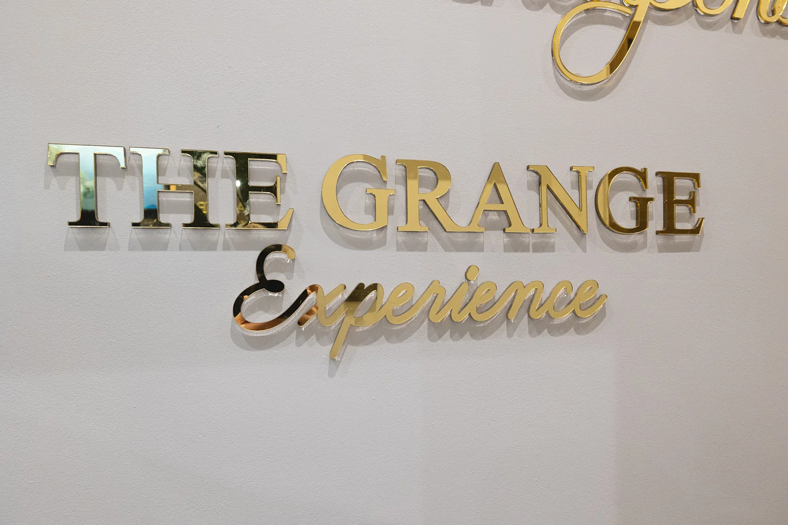 The Grange Experience Logo Sign