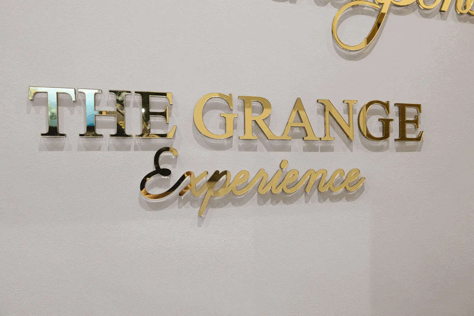 The Grange Experience Logo Sign